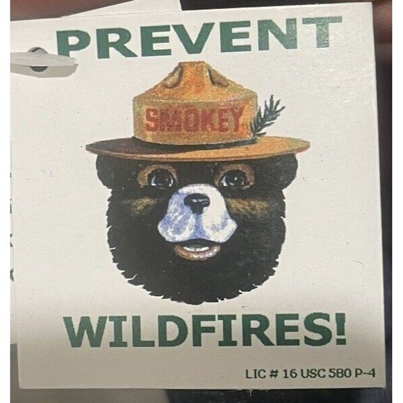 Smokey the Bear -Fire Prevention Mascot-Small Collectible 6”Dashboard  New wtags - Picture 6 of 7